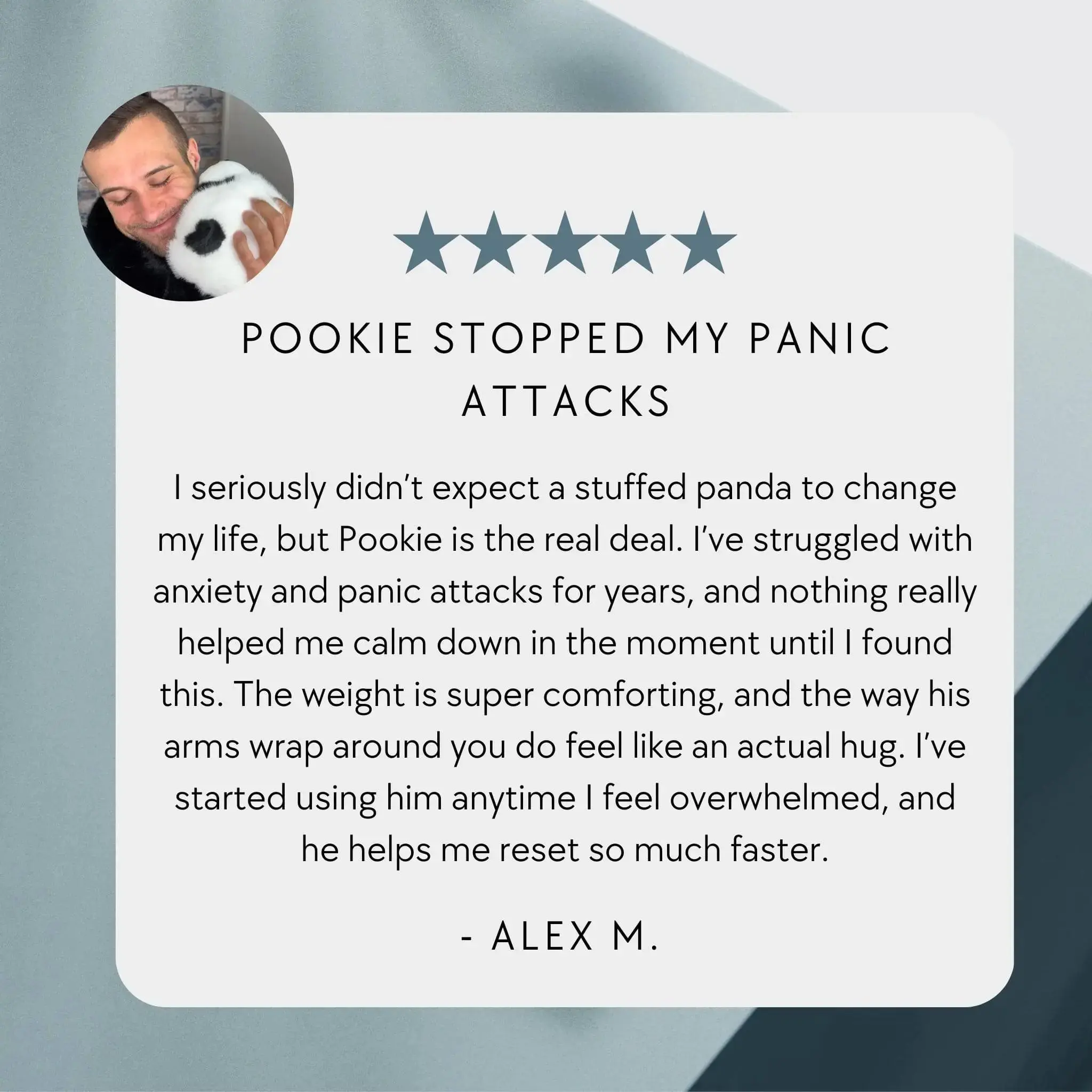 Pookie the Panda Weighted Animal - Image 3